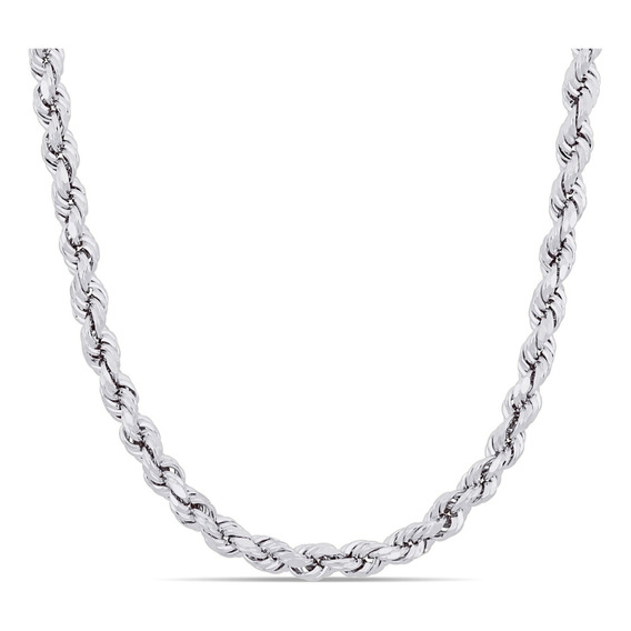 Cadena Torsal Torzal Plata .925 60cm 5mm Italiano