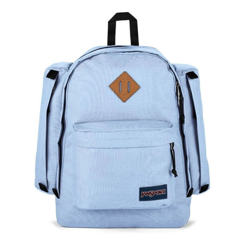 Mochila Jansport Casual Escolar Lap Top Field Pack Color Azul claro Diseño de la tela Liso