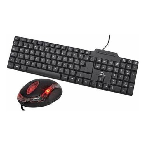 Combo Teclado Mouse Usb Jaltech A87 Color del mouse Negro Color del teclado Negro