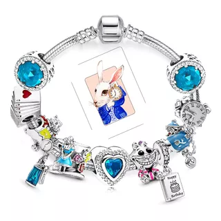 Pulsera Charms Pandor Alicia País Maravilla Cheshire 2023