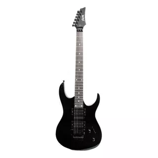 Guitarra Eléctrica Xgtr Je212 De Aliso Sólido Negra Con Diapasón De Palo De Rosa