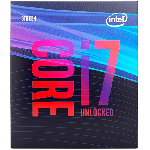 Procesador gamer Intel Core i7-9700K BX80684I79700K  de 8 núcleos y  4.9GHz de frecuencia con gráfica integrada