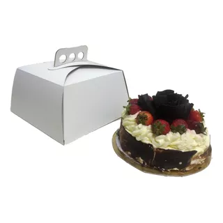 Cajas Para Tortas Chicas Tartas  21x21x11  Pack X 50 Un