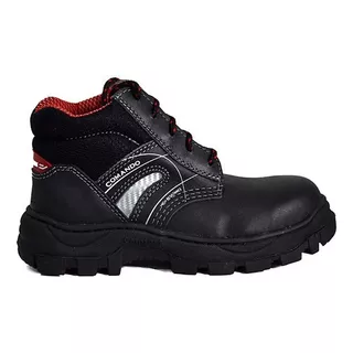 Zapato Borceguí Comando 5520 Negro Con Casco Poliamida