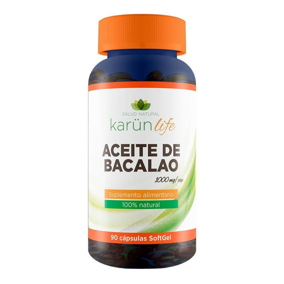 Aceite De Bacalao  90 Cápsulas  Softgel  1000 Mg