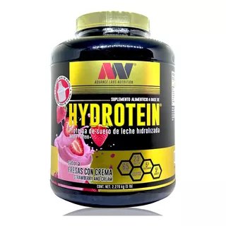 Hydrotein 100 % Whey Fresa Con Crema 5 Lbs Advance Nutrition Sabor Fresas Con Crema