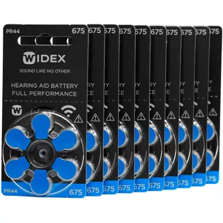 Widex Caja De Pilas Auditivas 675 Con 60 Pz