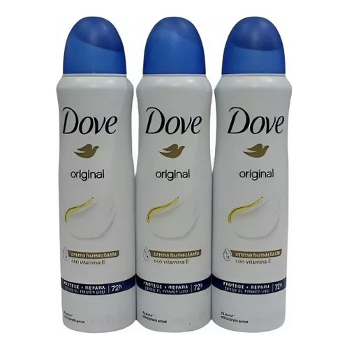Antitranspirante aerossol Dove Original pack de 3 u