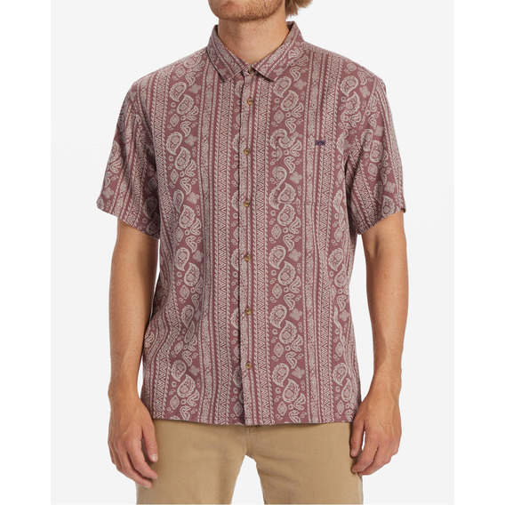 Camisa Billabong Sundays Jacquard Roja