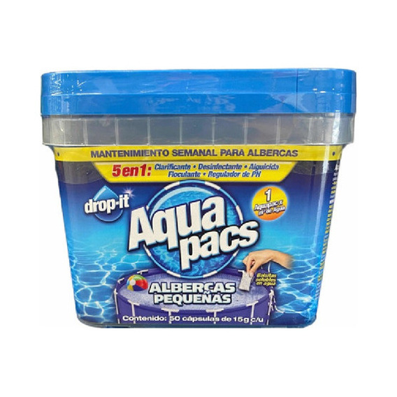 Quimicos Para Alberca 50 Capsulas 15g C/u 5 En 1 Aqua Pacs 6