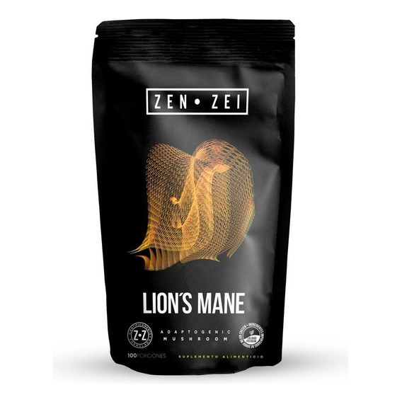 Suplemento En Polvo Zen · Zei  Suplemento Vegano Lion's Mane Hongo Melena De León En Pouche De 100g