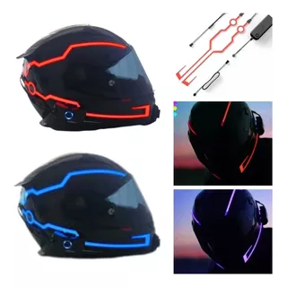 Fita Led Neon Para Capacete Led Luz Indica Sinaliza Moto Gp