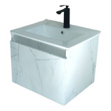 Gabinete Mueble De Baño Flotado Con Lavabo Y Monomando