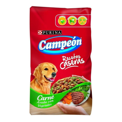 Alimento Campeón Recetas Caseras para perro adulto todos los tamaños sabor carne y vegetales en bolsa de 25kg