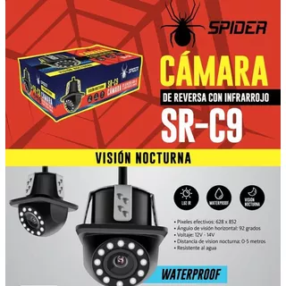 Cámara De Reversa Con Visión Nocturna Tipo Domo Spider Sr-c9