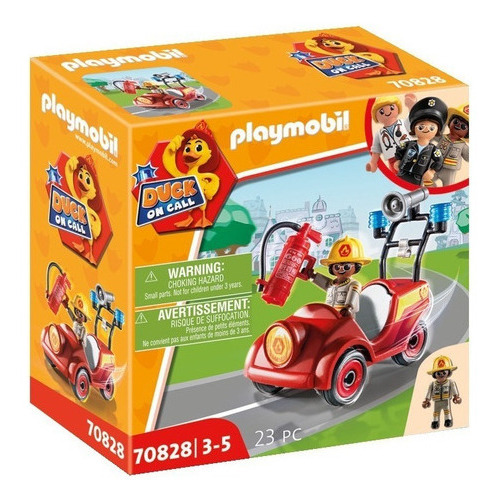 Figura Armable Playmobil Duck On Call Mini Coche De Bomberos 23