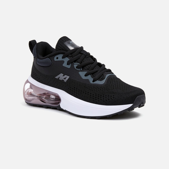 Zapatillas New Athletic Lifestyle Wr53 Negro Con Rosa Mujer