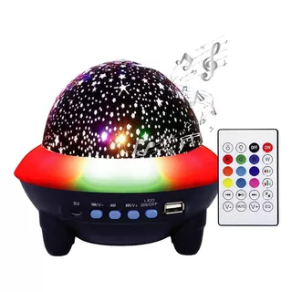 Proyector Led Estrellas Bluetooth Parlante Luces Rgb Control