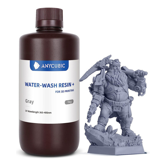 Resina Para Impresora 3d Anycubic Lavable En Agua 1 Kg