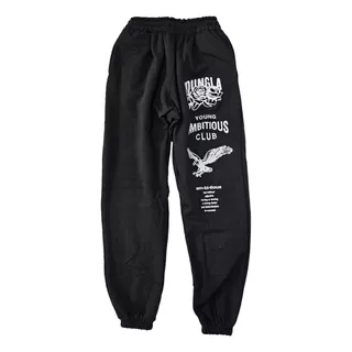 Jogger Pans Youngla Caballero Unitalla Premium Negro Gris