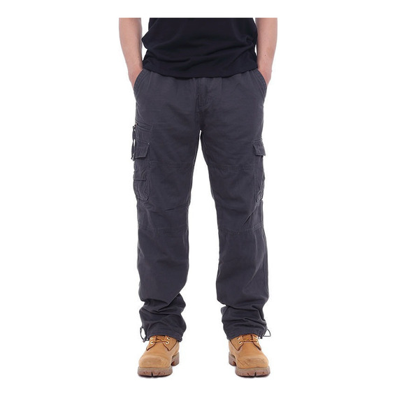 Pantalones Casuales Con Bolsillos De Moda Para Hombre