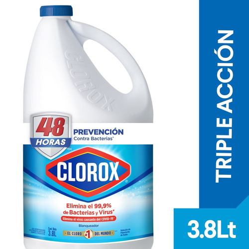 Blanqueador líquido Clorox original triple acción 3.8l