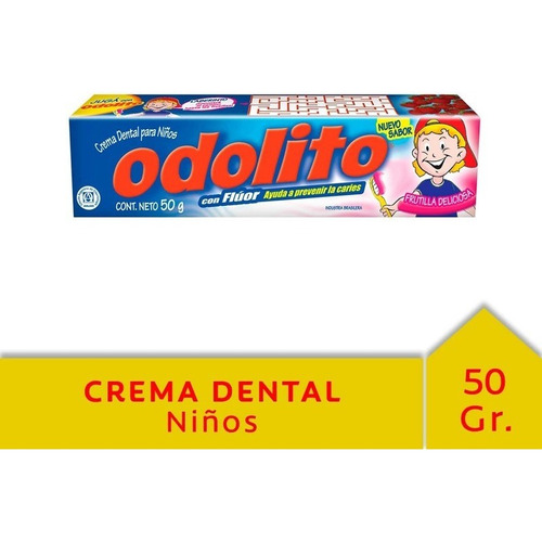 Odolito Frutilla Crema Dental Pasta Dentifrico 50 G 37 Ml