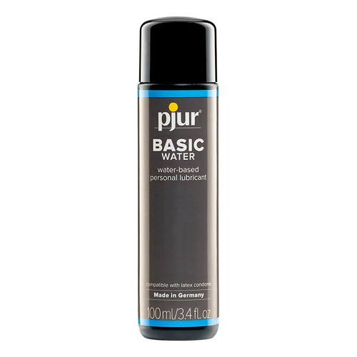 Lubricante Pjur Basic Water 100 Ml Base Agua Premium Germany Sabor Neutro