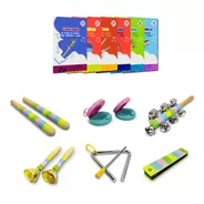 Instrumentos Musicales Madera Montessori Infantil Set 2 X 6