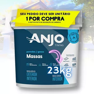 Massa Corrida Pva Branca Premium Interno Para Parede - 23 Kg