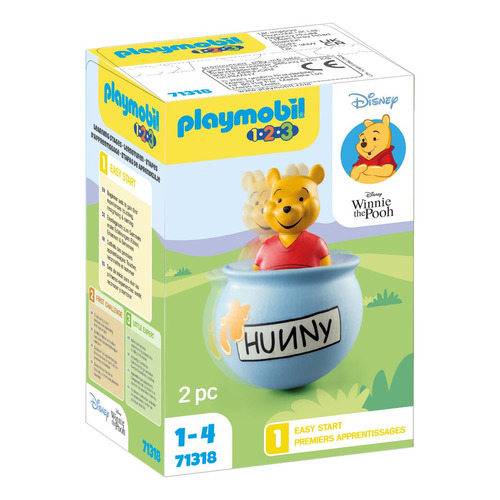 Juego Playmobil 1.2.3 & Disney Winnie The Pooh Tarro De Miel Cantidad de piezas 2