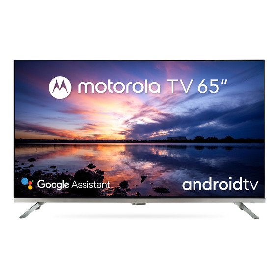 Smart Tv Motorola Android Tv 65 Uhd 4k Hdr + Comando De Voz + Bluetooth