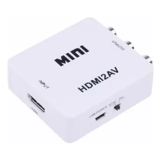 Adaptador Convertidor Hdmi A Rca Av Audio Video Conversor Tv