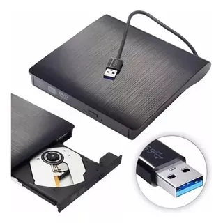 Leitor & Gravador Cd Dvd Drive Externo Usb 3.0 5gbps Slim