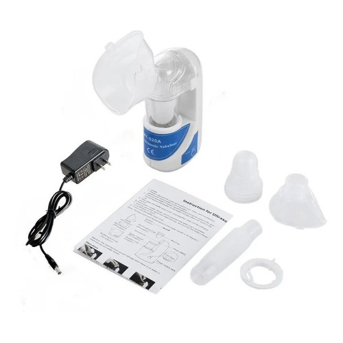 Nebulizador Ultrasonico Para Adultos Y Niño 2 Mascarillas Color Blanco
