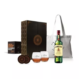 Box Whisky Jameson Irlandes Triple Destilado 750ml Regalo