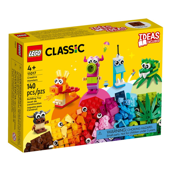 Lego Classic - Monstruos Creativos (11017) Cantidad de piezas 140