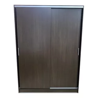 Placard Muebles Hedi 160 X 220 Color Wengue De Melamina Con 2 Puertas  Corredizas