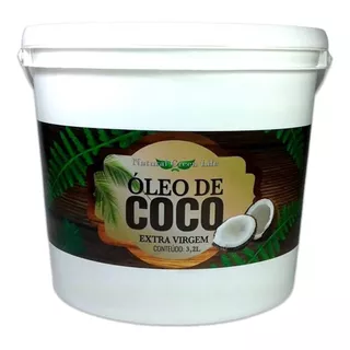Óleo De Coco Extra Virgem - Balde De 3,2 Litros