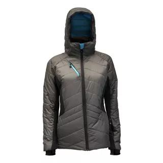 Parka Thinsulate Mujer Gris/negro Z-9100