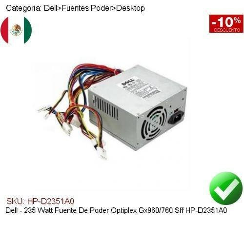 Fuente de poder para PC Dell H235E-0 235W