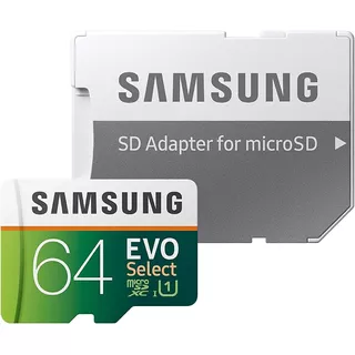 Memoria Micro Sd Xc 64gb Samsung Evo Select 100mb/s Full Hd
