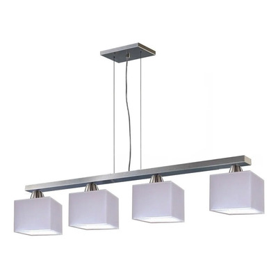 Colgante 4 Luces Pantallas Cuadradas Apto Led Luz Desing