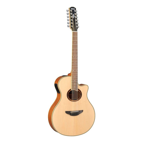 Yamaha Docerola Guitarra Electroacustica 12 Cuerdas Apx700ii Color Natural Orientación de la mano Derecha