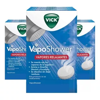 Vick Vaposhower Pastilla Vaporizadora Regadera Spa 9pz