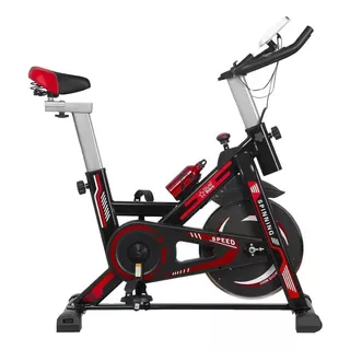 Bicicleta Estática Style Stars 209400 Para Spinning Color Negro Y Rojo