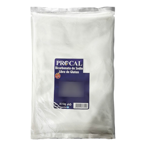 Bicarbonato De Sodio Procal Alimento Sin Tacc Bolsa X1kg