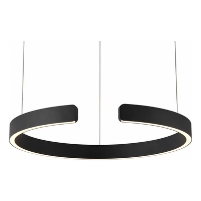 Colgante Led Simple Toluca Aro 50w 60cm Negro Negro