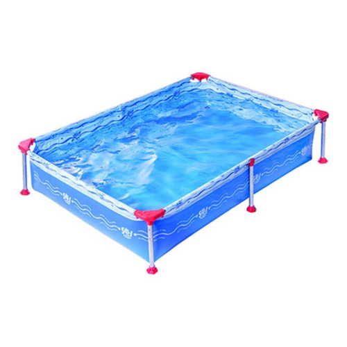 Pileta estructural rectangular Sol de Verano Sol 200 con capacidad de 1500 litros de 2.05m de largo x 1.47m de ancho  azul