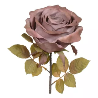 Flor Rosa Artificial Outonada Gigante Mauve Off White